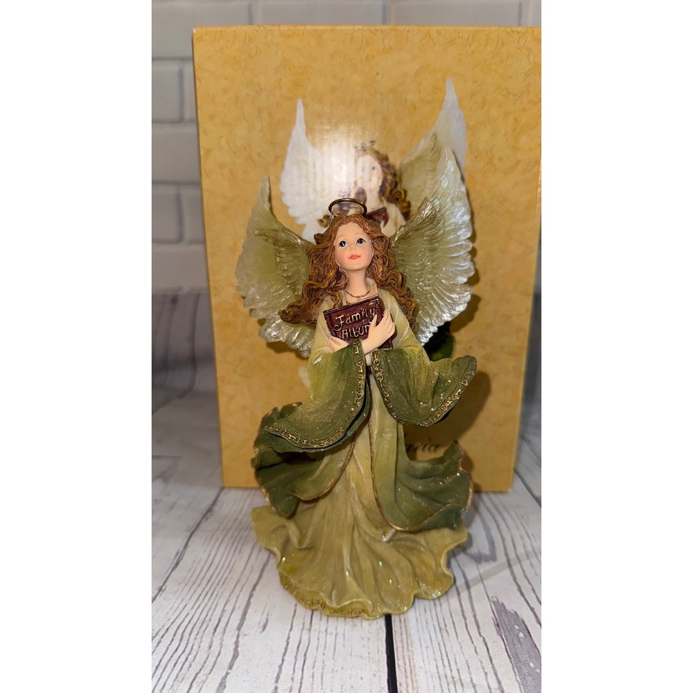 Boyds Charming Angels Ana Maria Guardian of Memories Figurine 282312 Green